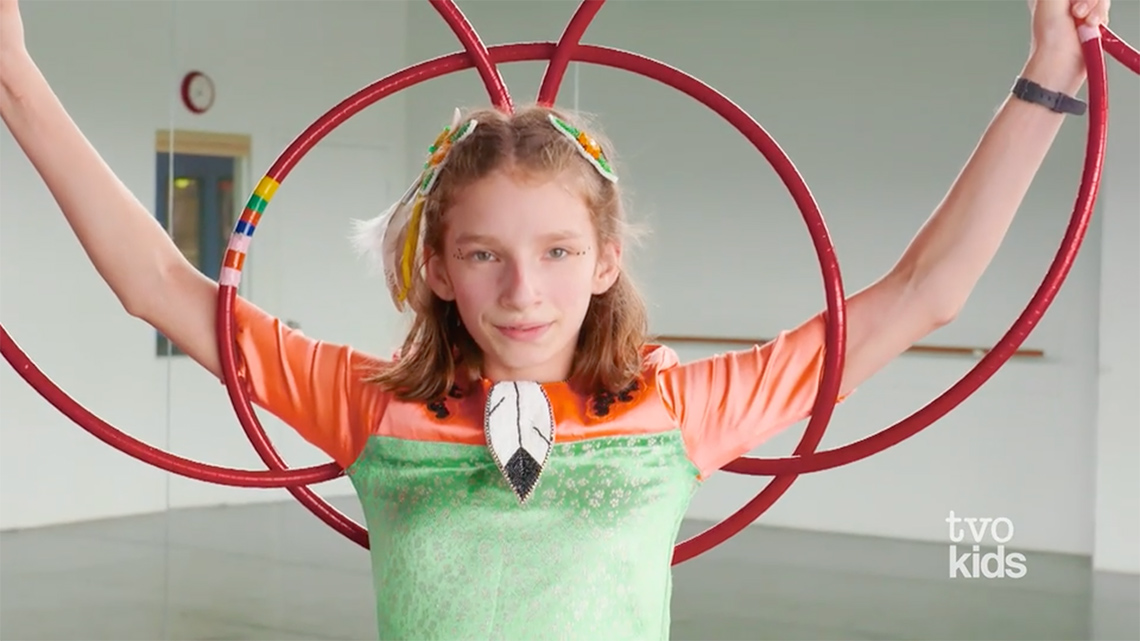 Emily hoop dancing