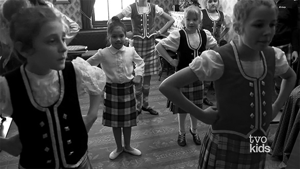 Video still of Skye and Aiesha getting ready to dance. To go in “What did you notice…?” 