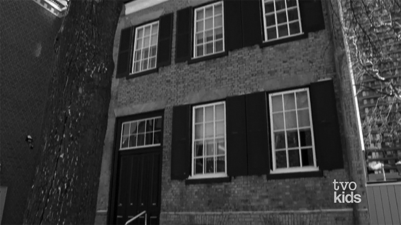 Video still of outside of building. To go in the “Where did the dance…?” 