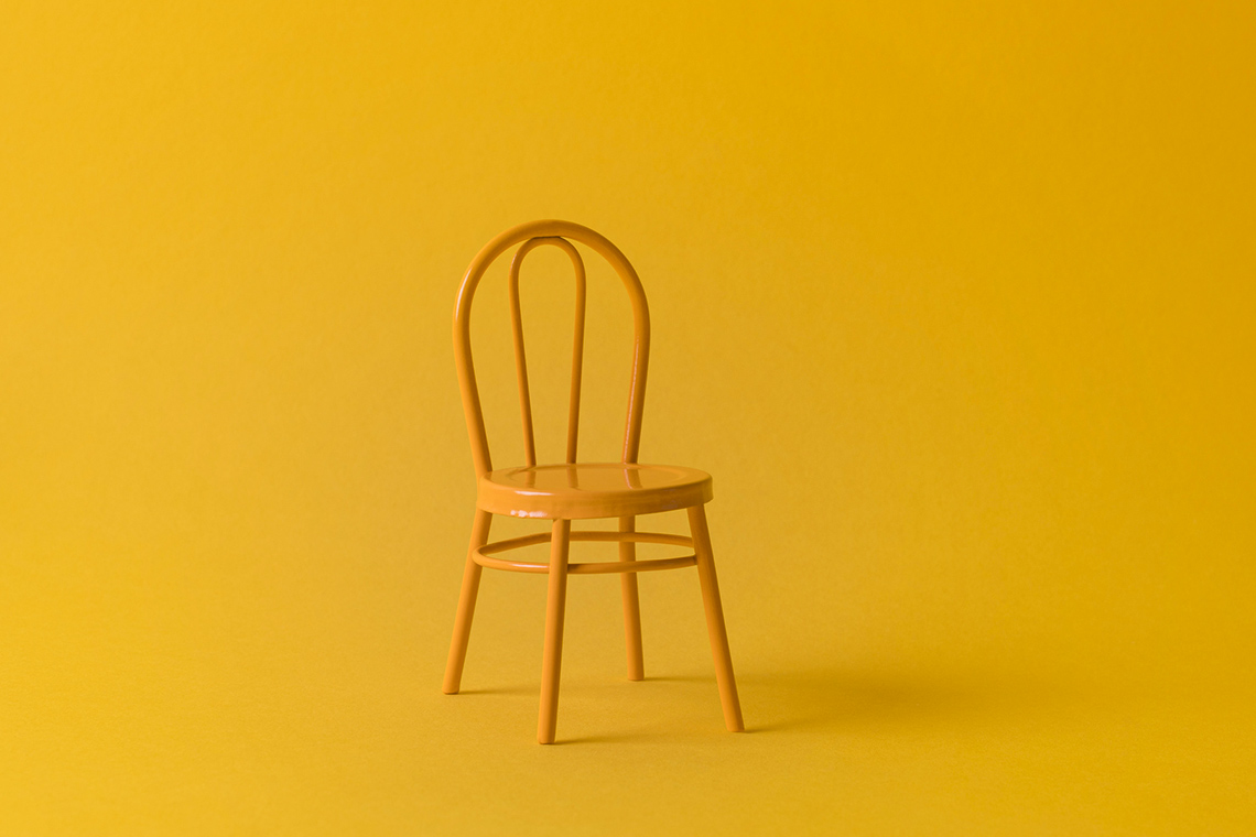A yellow chair.