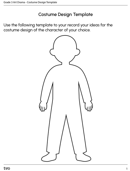Costume Design Template