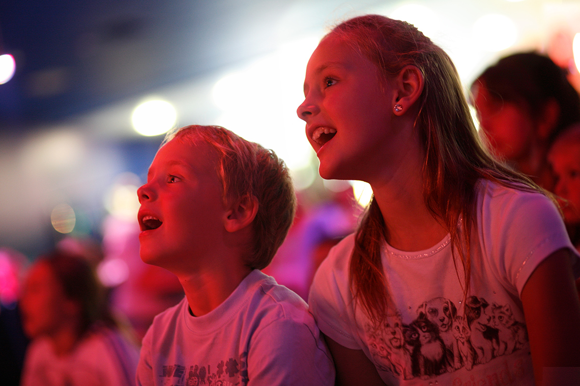 Child watching a play