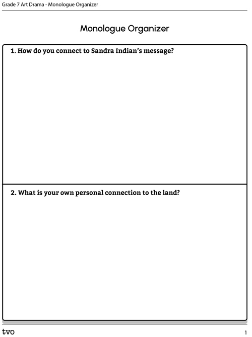 Monologue Organizer
