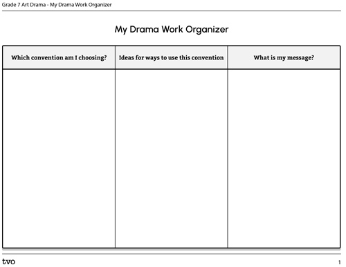 My Drama Work Organizer