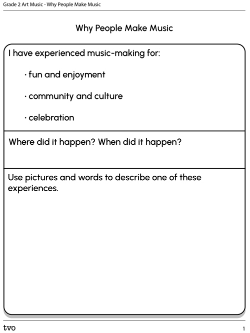 Why People Make Music.