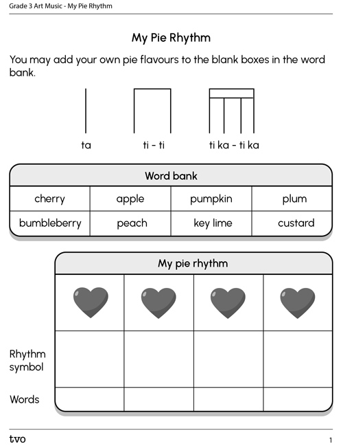 My Pie Rhythm