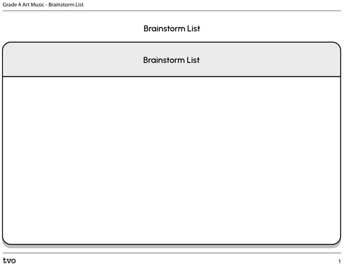 Brainstorm List