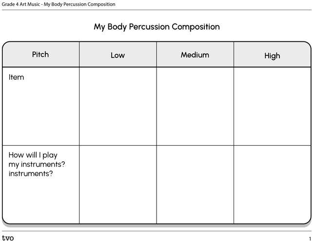 My Body Percussion Composition
