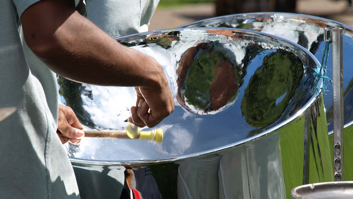 A steel pan instrument.