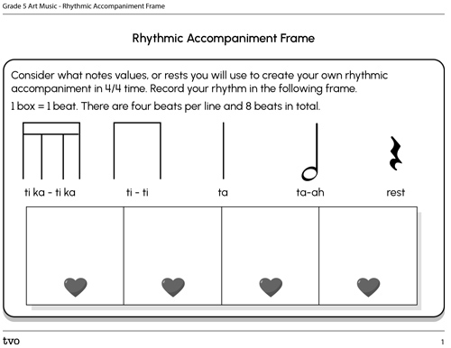 Rhythmic Accompaniment Frame
