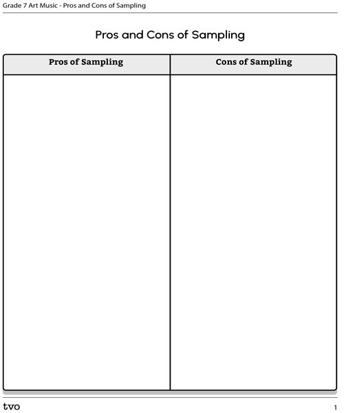Pros and Cons of Sampling