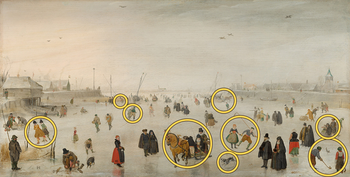 A scene on the ice