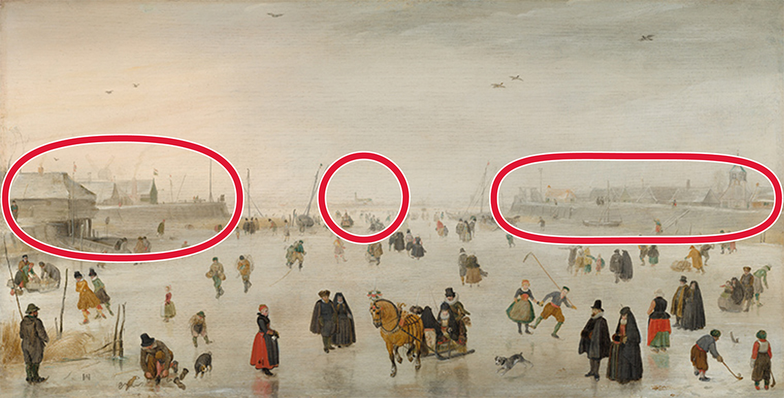 A scene on the ice