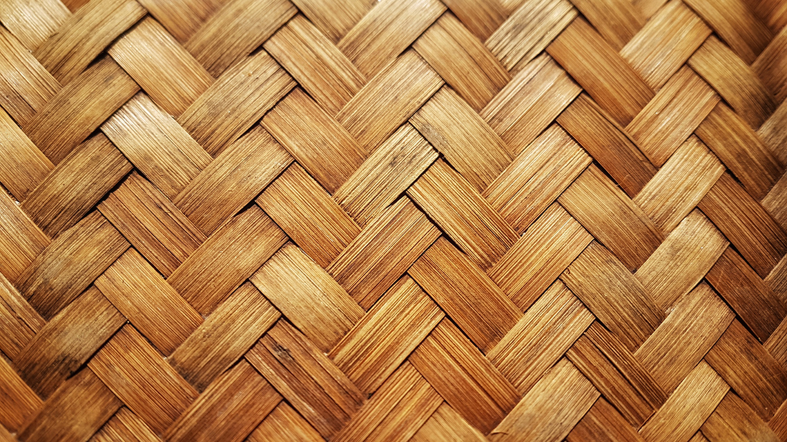 Woven handmade bamboo