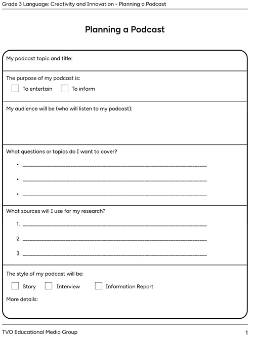 Podcast Planner