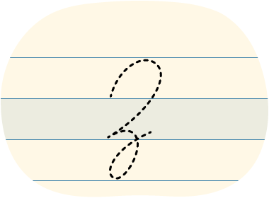 A red dot tracing a cursive uppercase Z.
