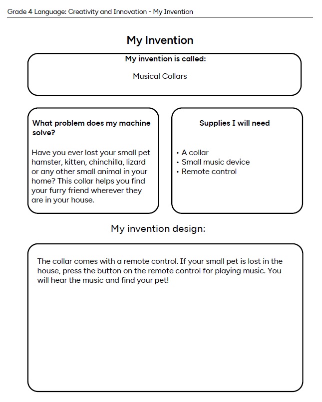 My Invention/Innovation Planner