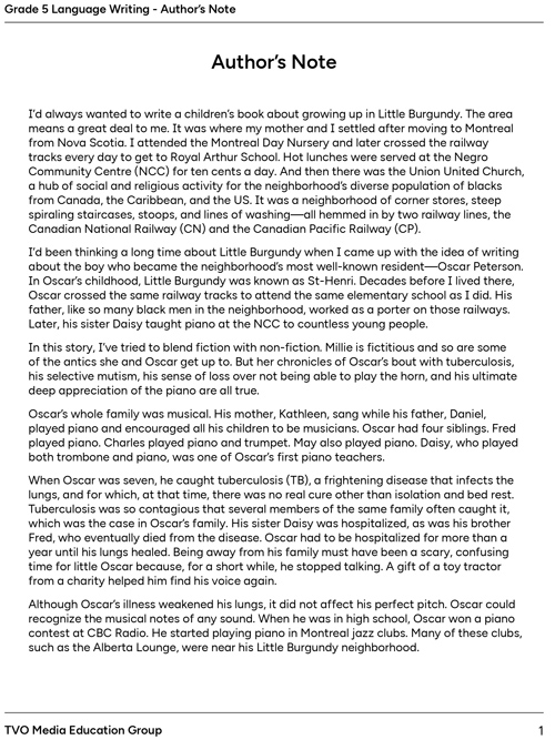 Excerpt from Oscar Lives Next Door - Part 2