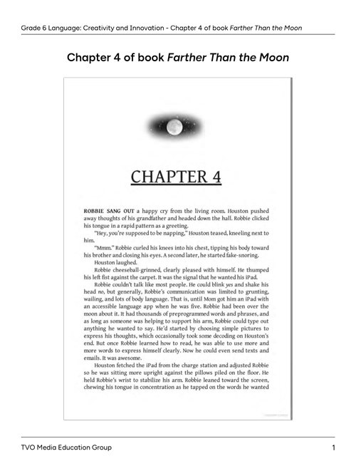 Chapter 4 of book Farther Than the Moon