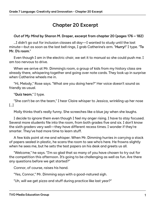 Chapter 20 excerpt