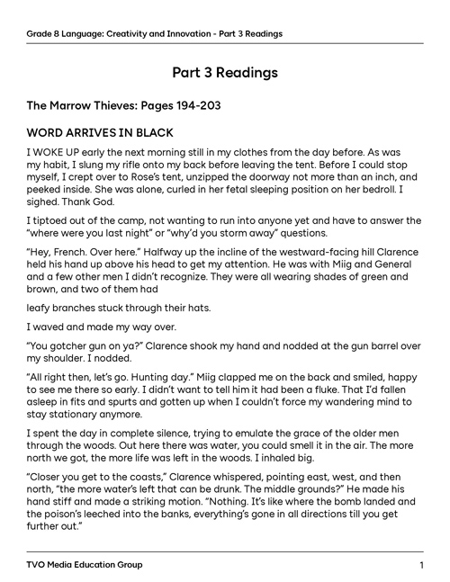 Part 3 Readings