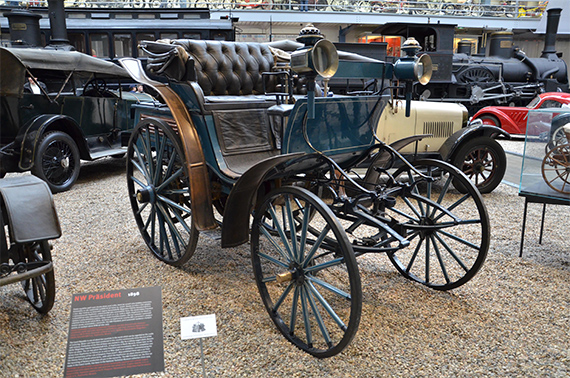 The first four wheeled car, the Benz Victoria.