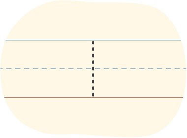 A red dot tracing a printed lowercase l.