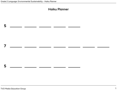 Haiku Planner