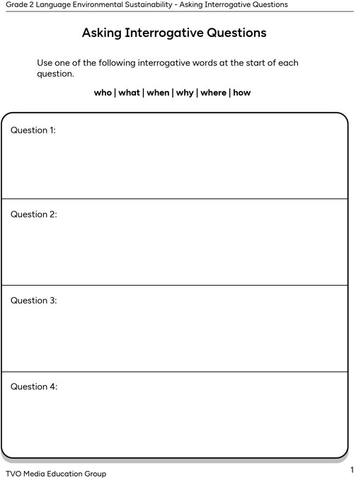 Asking Interrogative Questions