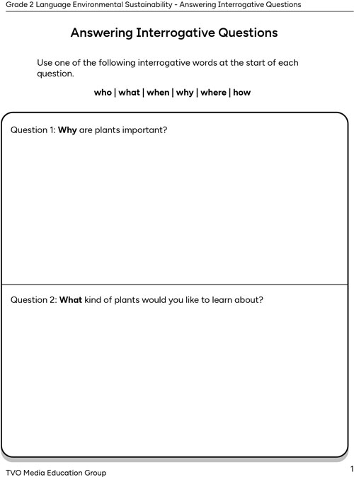 Answering Interrogative Questions