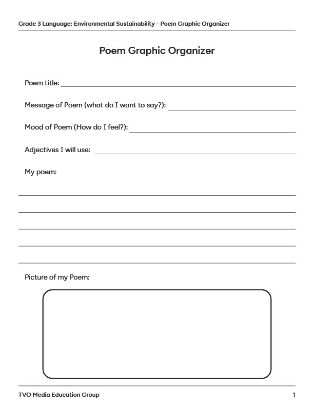 Poem Graphic Organizer