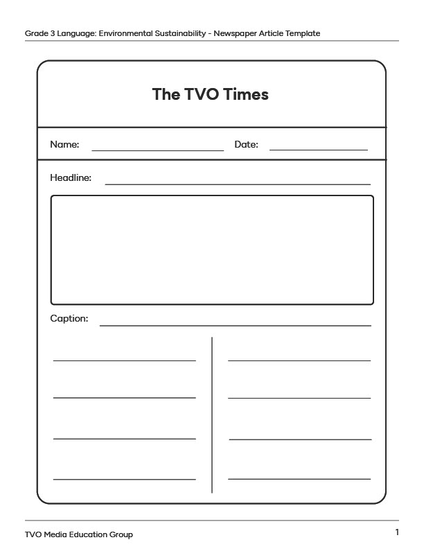News Article Template