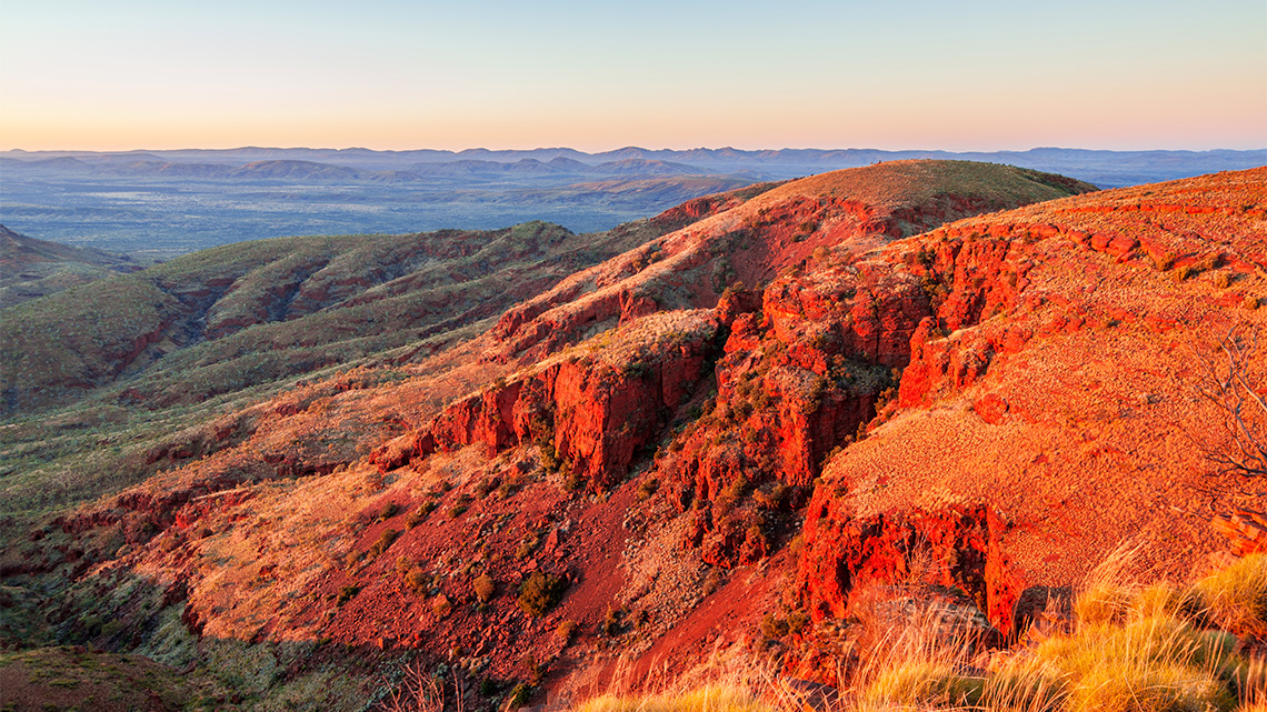 A mountain range.