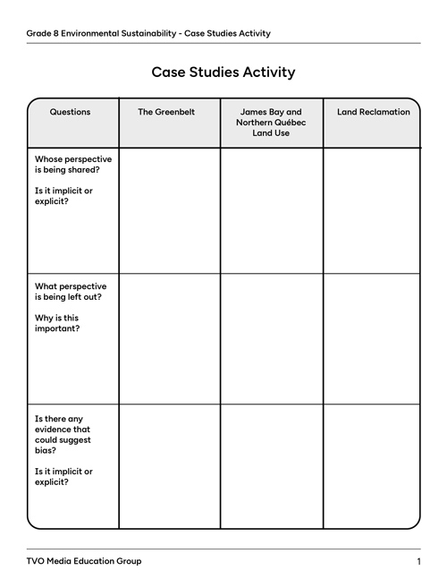 Case Studies Activity