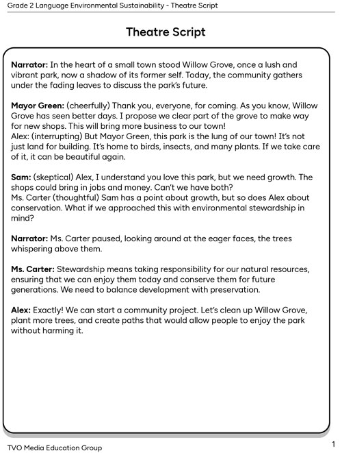 Theatre Script