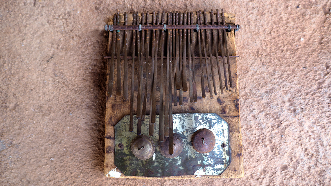 A mbira, which is a larger and older kind of thumb piano.