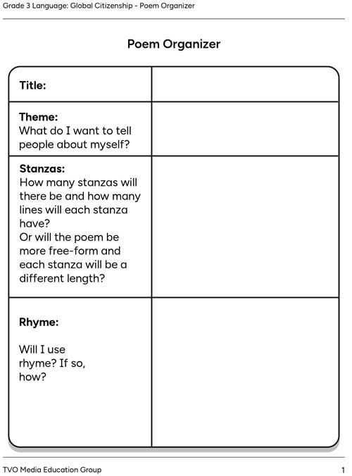 Poem Organizer