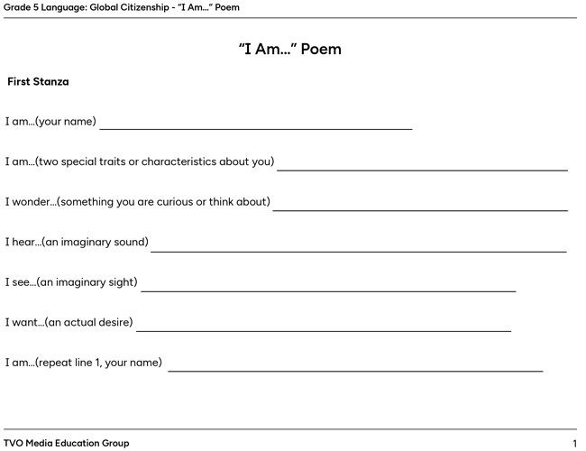 “I Am” Poem