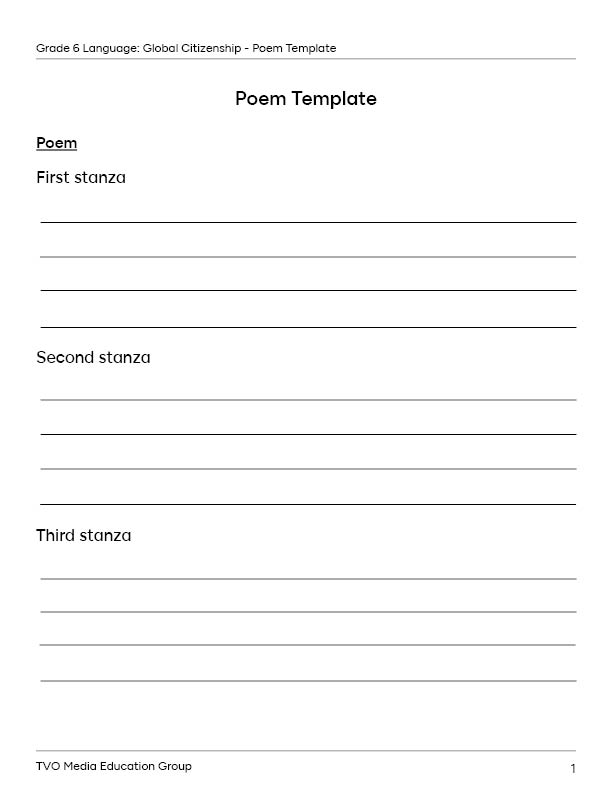 Poem Template