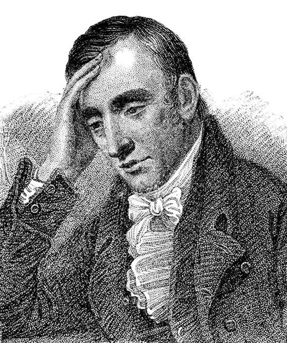 An engraved portrait of William Wordsworth