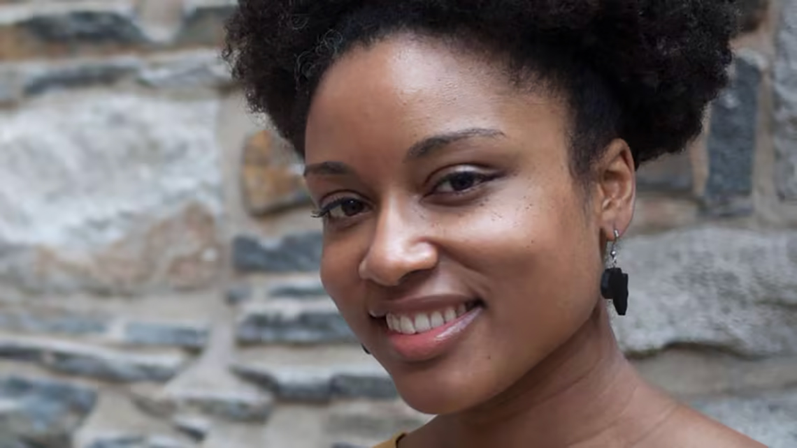 Canadian author, Shauntay Grant. She is pictured smiling.