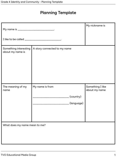 Planning Template