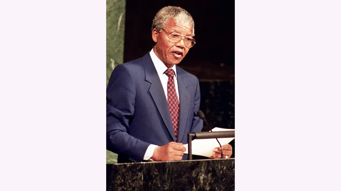 Photo of Mandela.