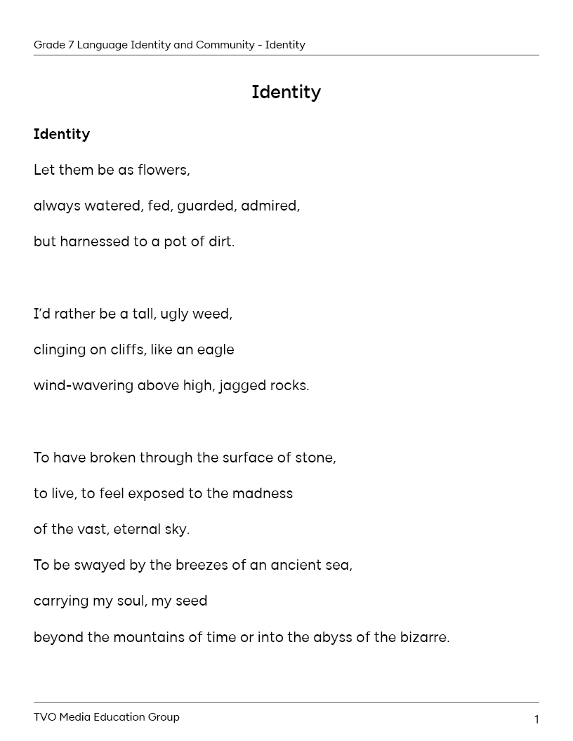 Identity