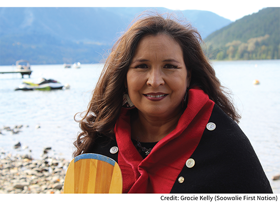 A portrait of author Peggy Janicki.