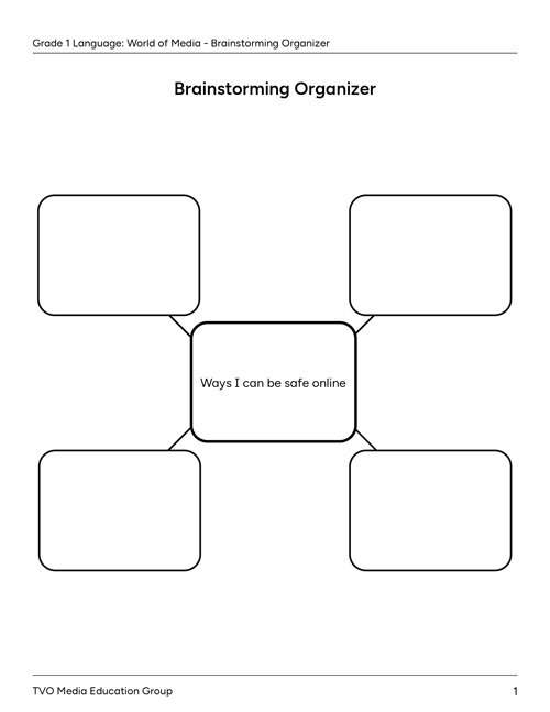 Brainstorming Organizer