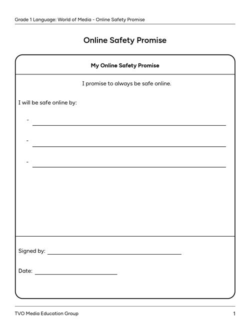 Online Safety Promise
