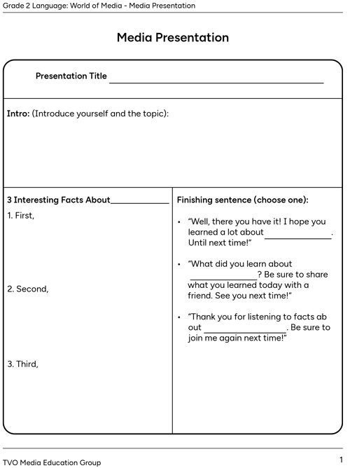 Media Presentation
