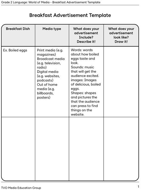 Breakfast Advertisement Template