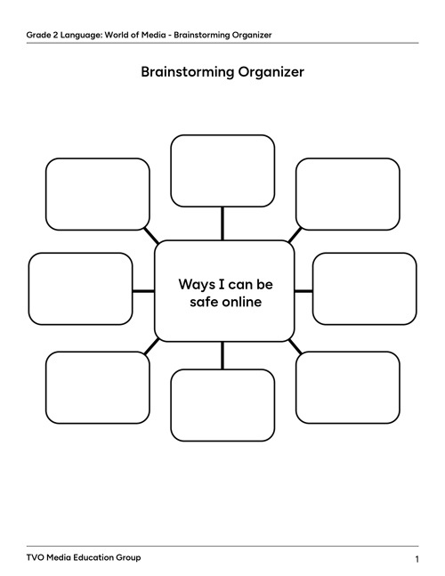 Brainstorming Organizer